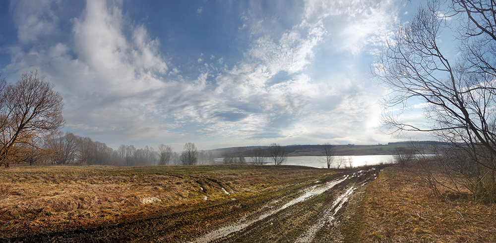 photo "***" tags: landscape, fog, morning, road, spring