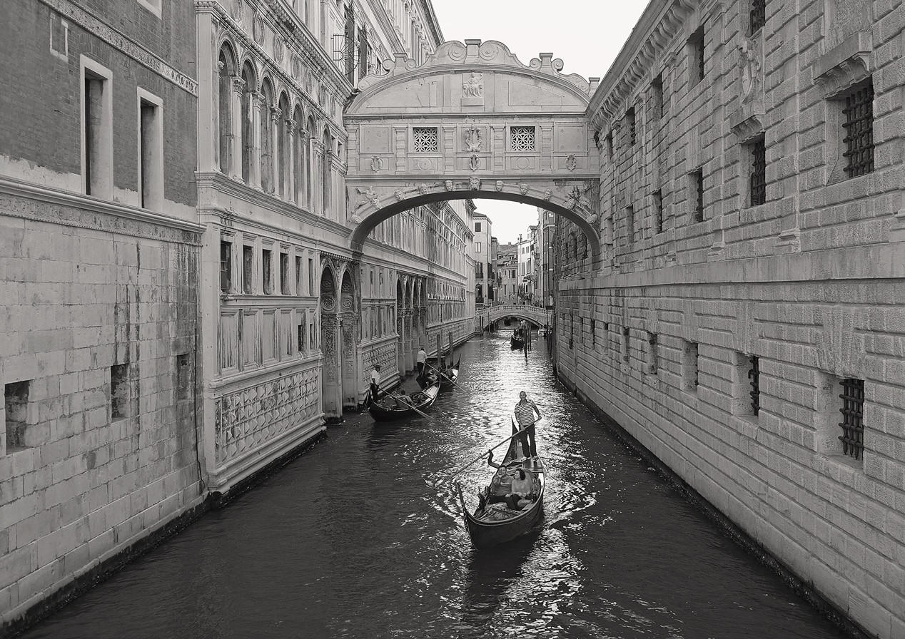 фото "Мост вздохов" метки: черно-белые, архитектура, путешествия, Венеция