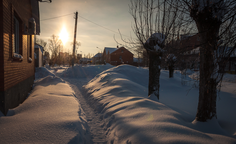 photo "***" tags: landscape, sky, sun, winter, мороз