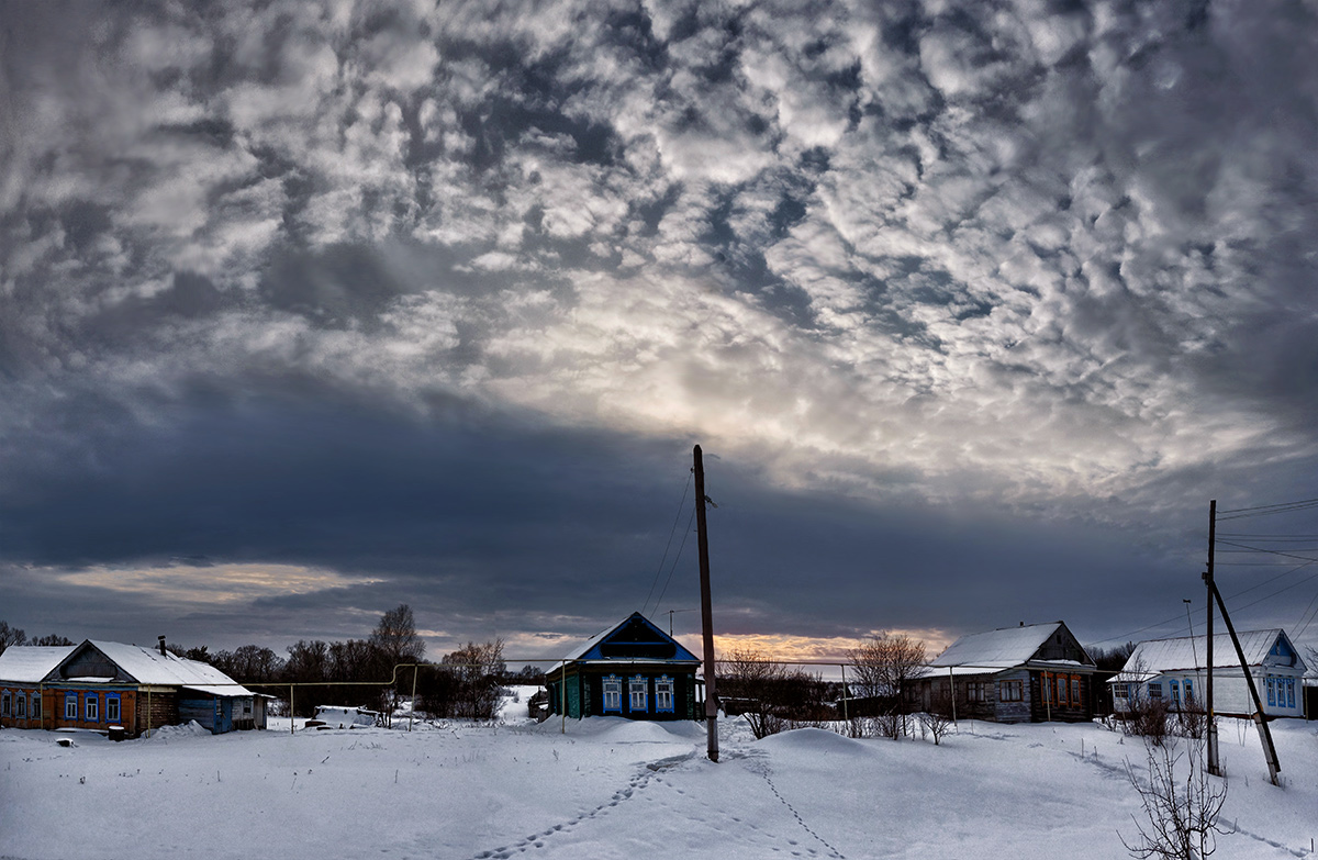 photo "***" tags: landscape, travel, evening, village, winter