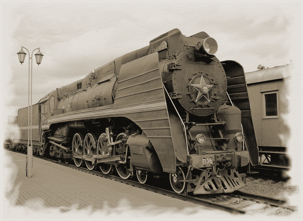 photo "The last steam engine" tags: technics, digital art, музей паровозов