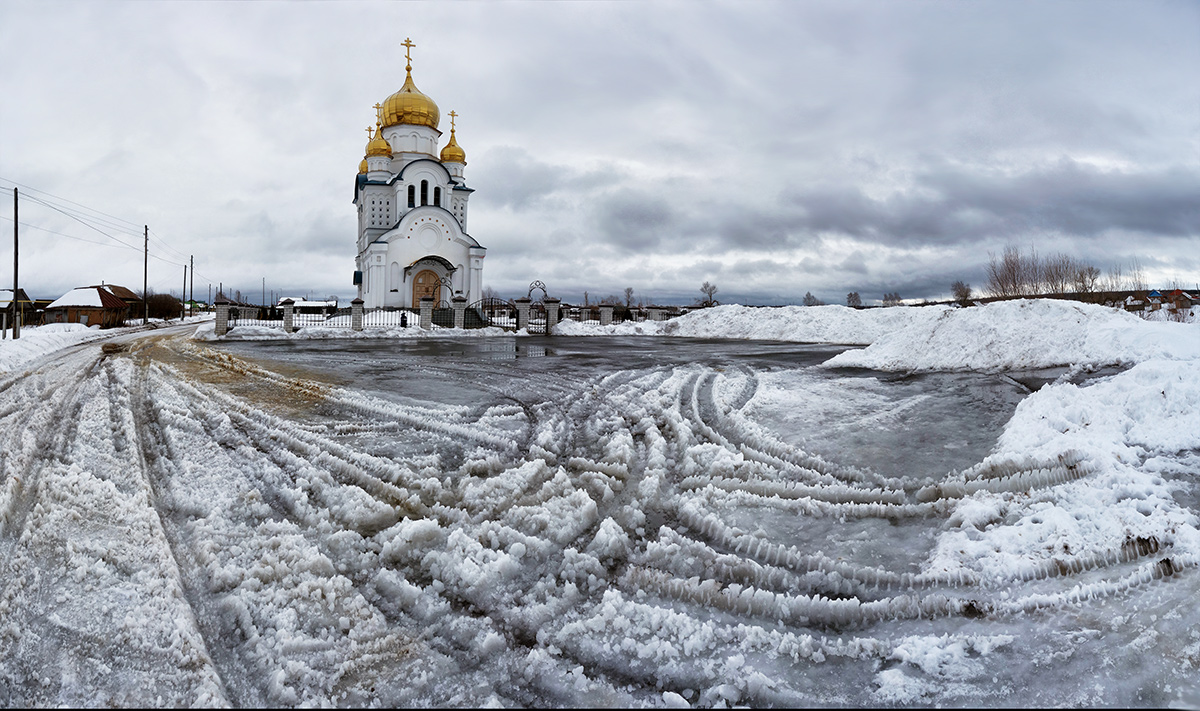 photo "***" tags: landscape, architecture, road, temple, winter