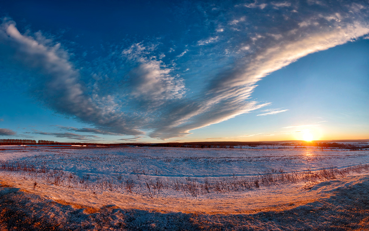 photo "***" tags: landscape, evening, snow, sunset, winter