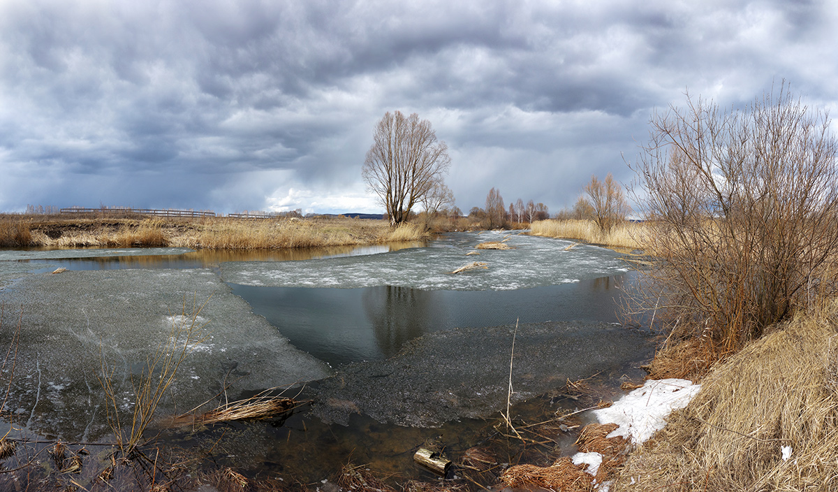 фото "Весна..." метки: пейзаж, весна, облака, озеро