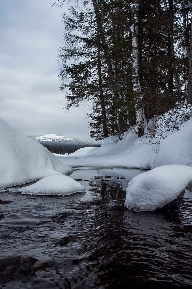 photo "***" tags: landscape, Sony-a580, Tokina 11-16, curier, snow, water, winter, Нижний Тагил, Свердловская область, Уралец, гора Белая, день, мороз, река Мартьян