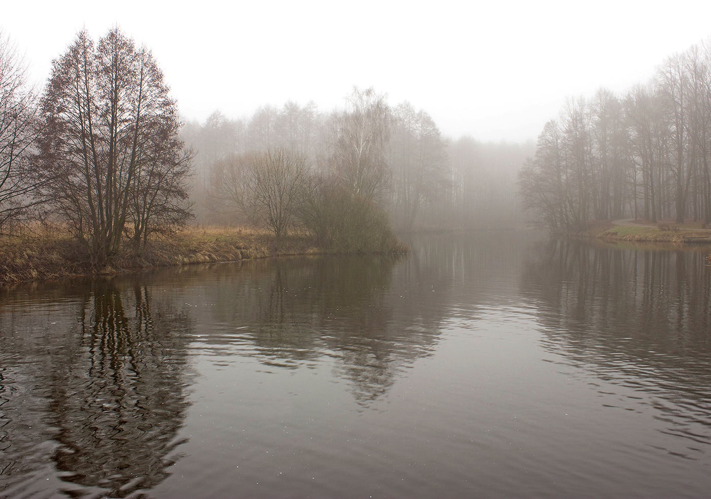 photo "***" tags: landscape, fog, Минск, март., р. Свислочь