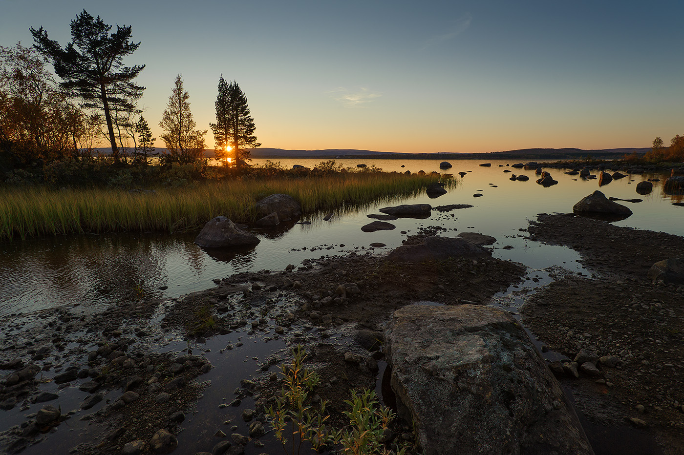 photo "***" tags: landscape, nature, Kola Peninsula, sunset, water