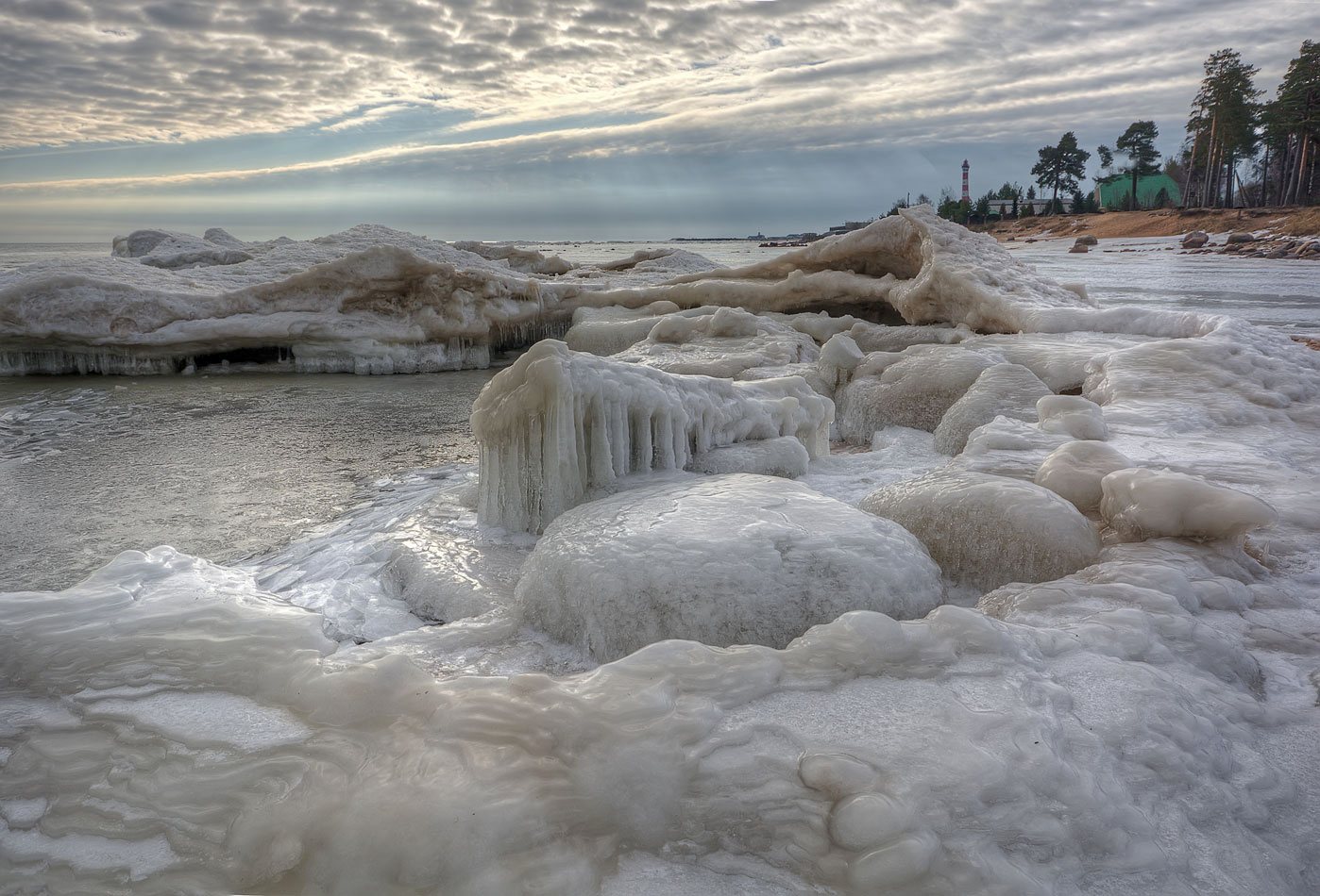 фото "На Ладоге - весна" метки: , Ладога, весна, вода, лед, сосульки