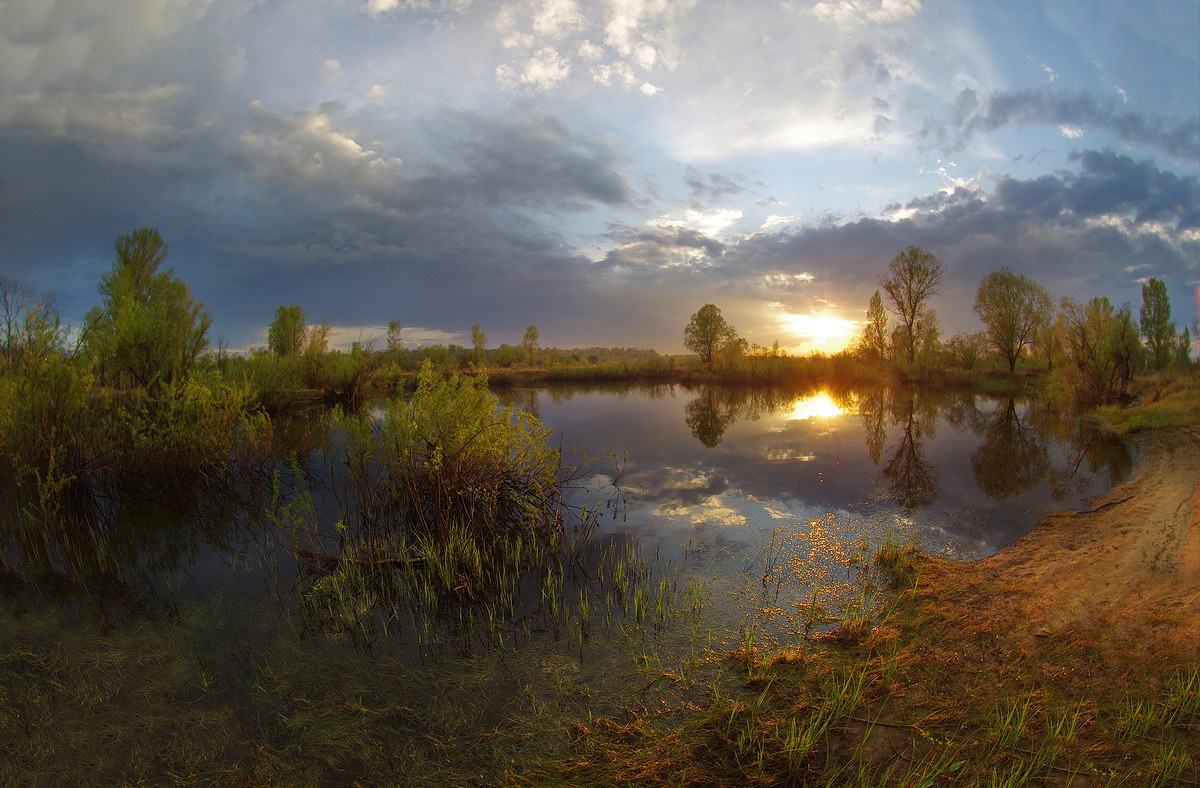 photo "***" tags: , evening, spring, Беларусь, озерцо, полесье