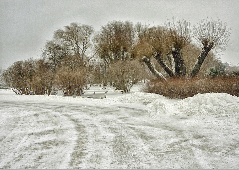 photo "***" tags: landscape, snow, winter, Таллин, зарисовка