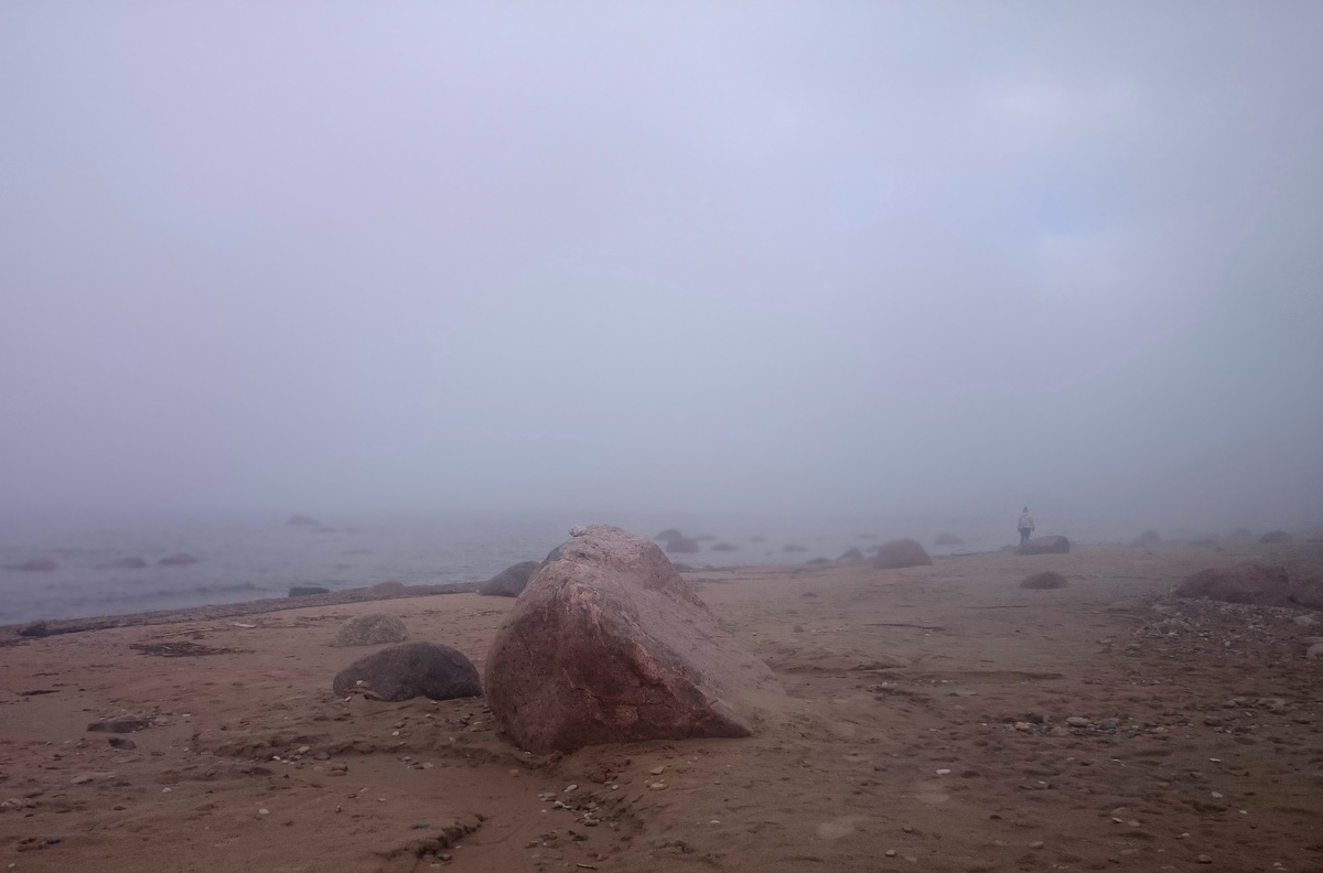 фото "Туманные прогулки" метки: путешествия, Финский залив пляж АА