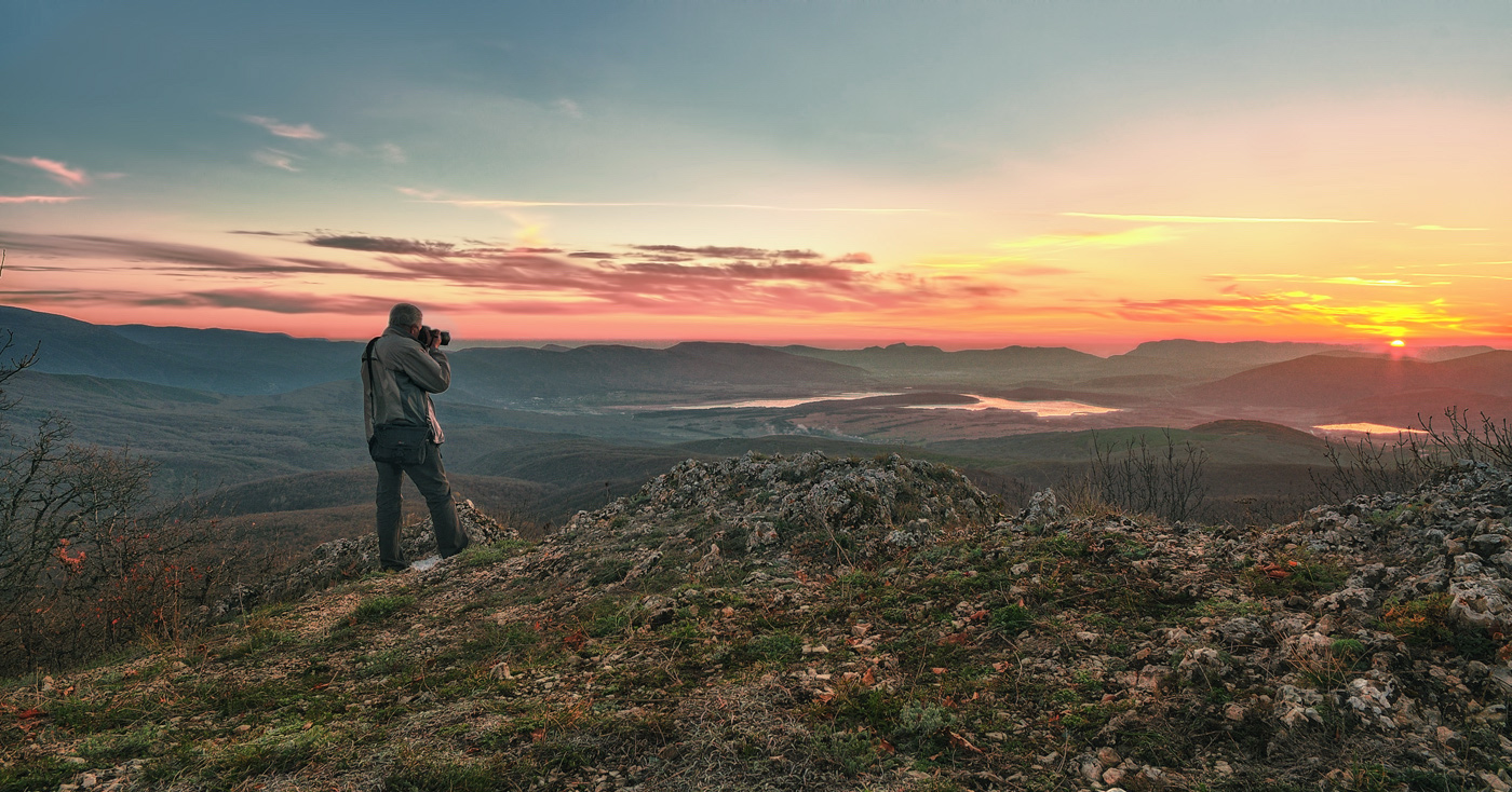 фото "Вид на Чернореченское водохранилище с Ирита -кая." метки: пейзаж, природа, путешествия, 