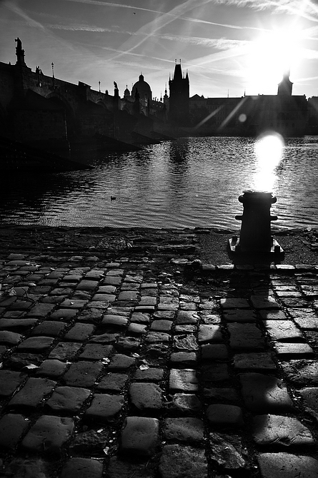фото "Утро в Праге" метки: черно-белые, Prag, Praha, Прага