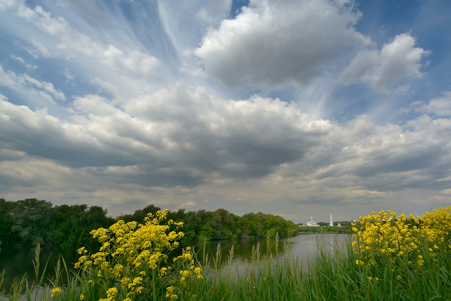 photo "***" tags: landscape, clouds, river, монастырь