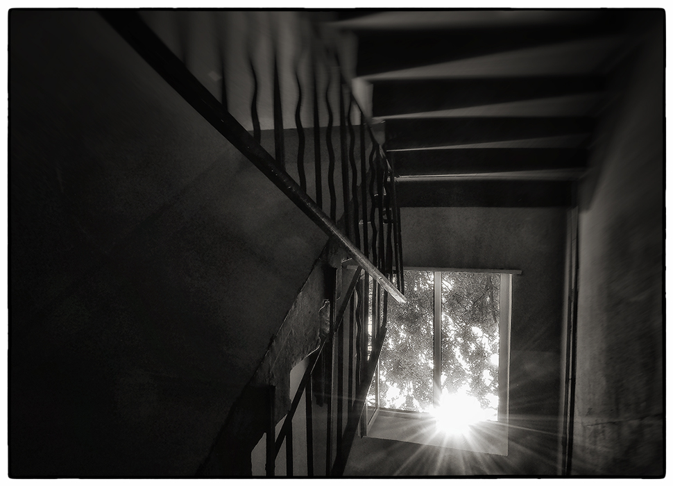 фото "Восход на закате" метки: абстракция, черно-белые, фрагмент, 