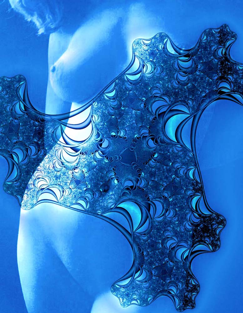 photo "Blue Nude" tags: nude, digital art, woman