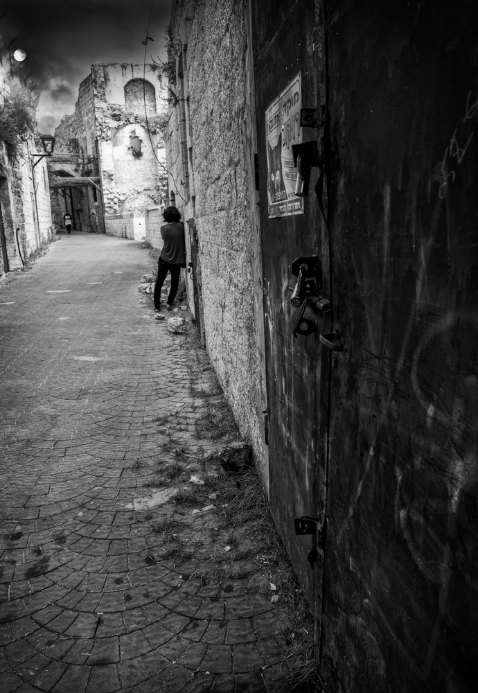 photo "Ramle street" tags: black&white, 