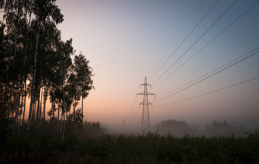 photo "***" tags: landscape, fog, forest, morning, sky, summer, sunrise
