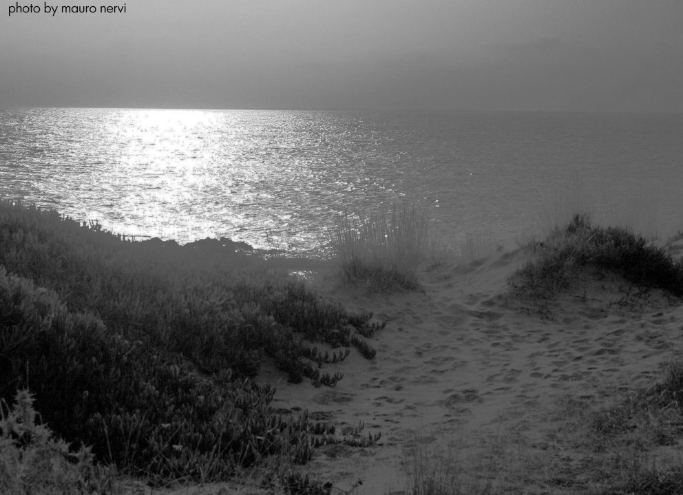 photo "beside the sea" tags: black&white, 