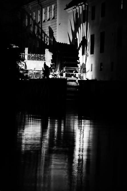 фото "Ночной мельница" метки: черно-белые, Prag, Praha, Прага