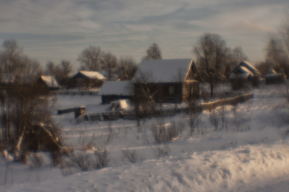 фото "Зимний день" метки: пейзаж, деревня, дом, зима, снег