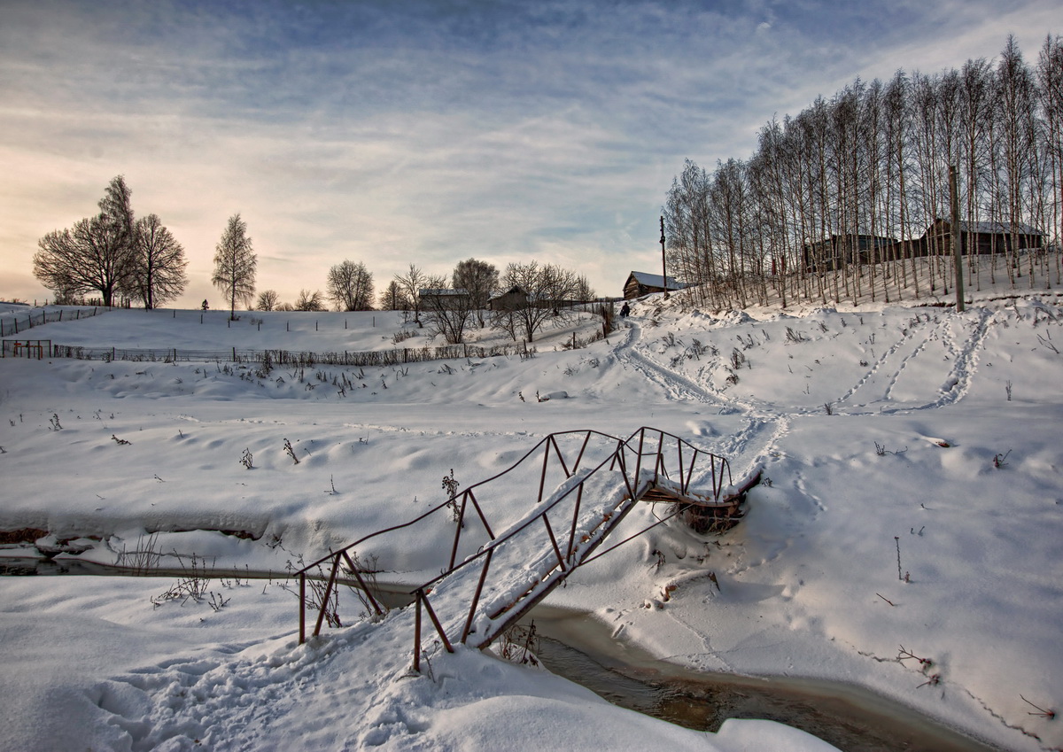 фото "Через мосток" метки: пейзаж, зима