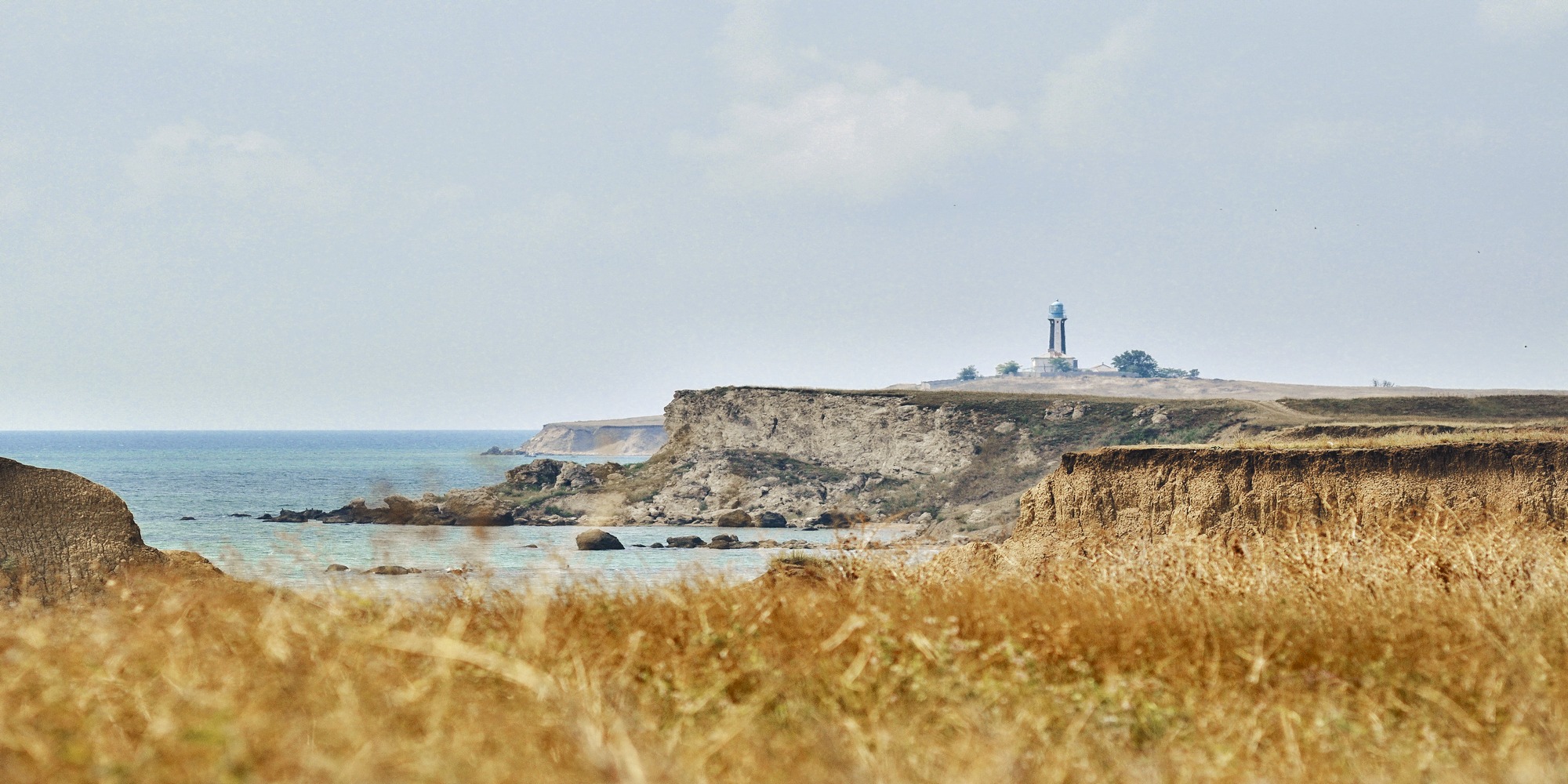 фото "Кыз-Аульский маяк" метки: пейзаж, Крым, лето, море, побережье