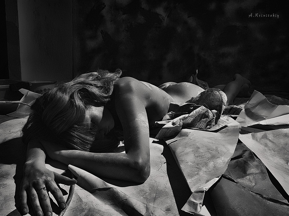 photo "кривицкий" tags: nude, black&white, кривицкий, фотоактриса, фотомодель, фототеатр