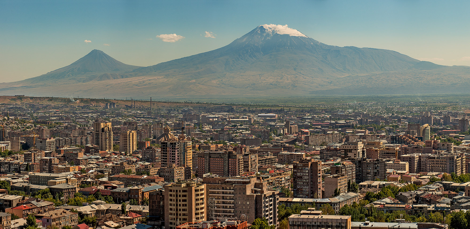 photo "***" tags: panoramic, landscape, misc., mountains, summer, Арарат, Армения, город.