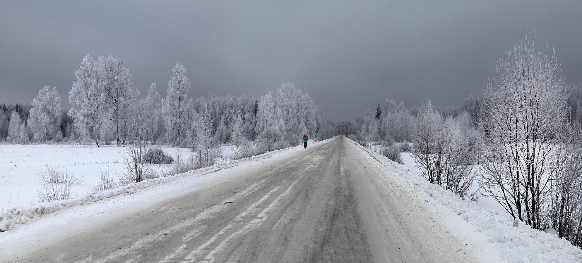 фото "На зимней дороге" метки: пейзаж, панорама, 