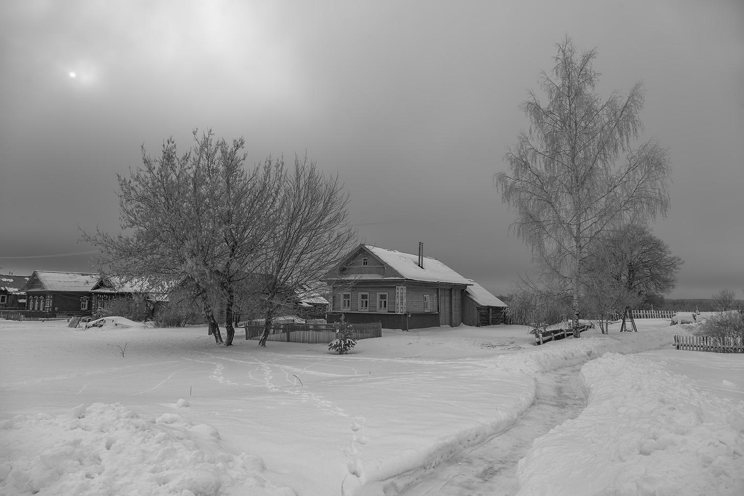 фото "Зимняя деревенька" метки: пейзаж, 