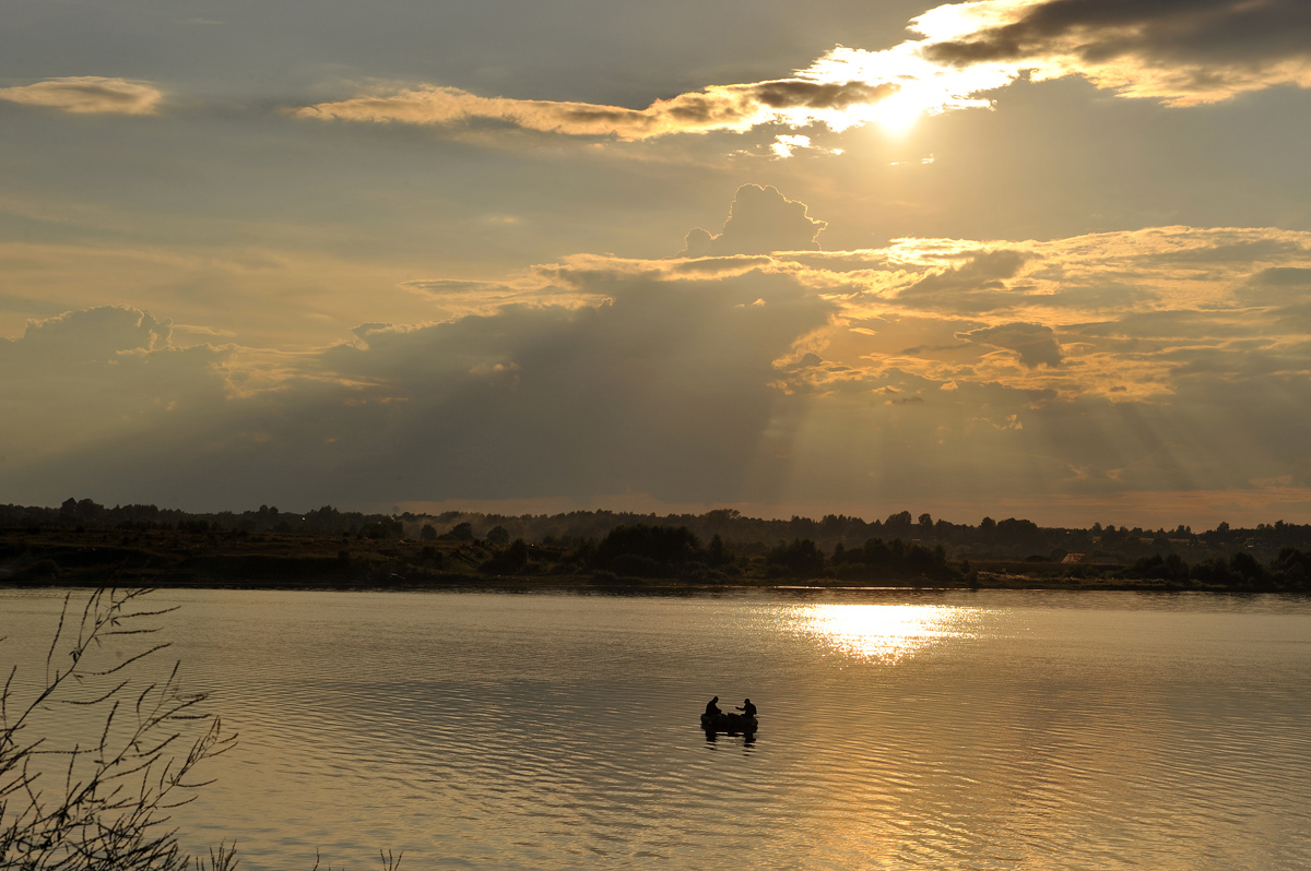 photo "***" tags: , Russia, river, sunset, Отечество, рыбалка