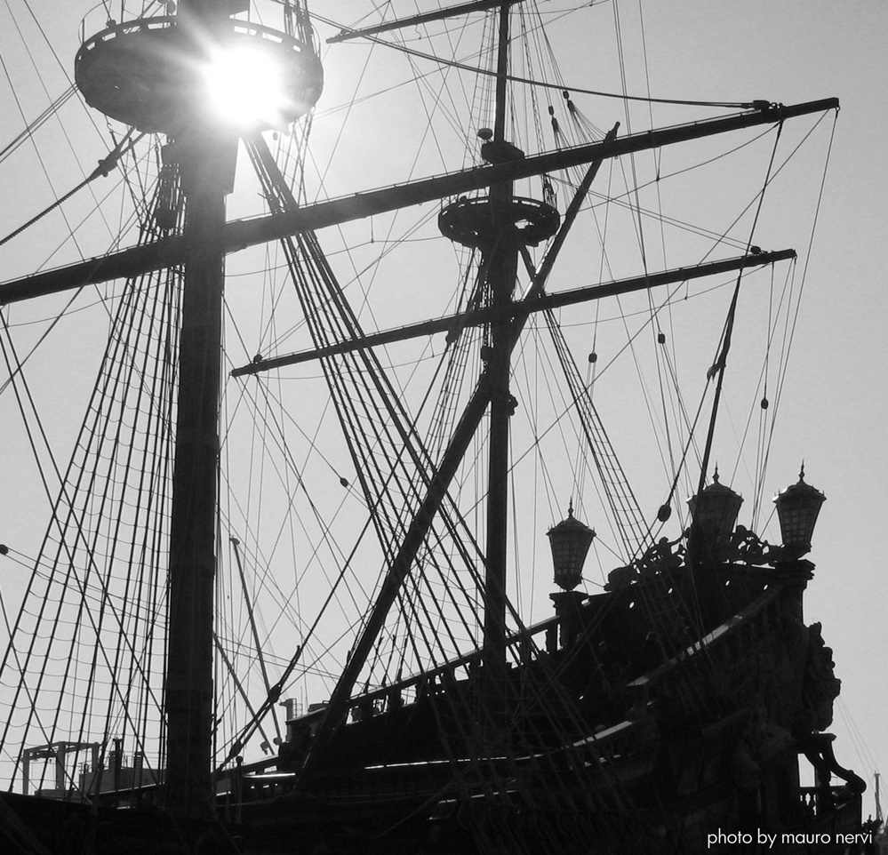 photo "sailing ship" tags: black&white, 