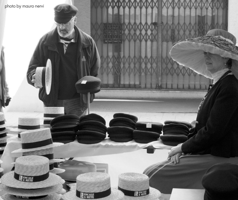 photo "hats for all" tags: black&white, 