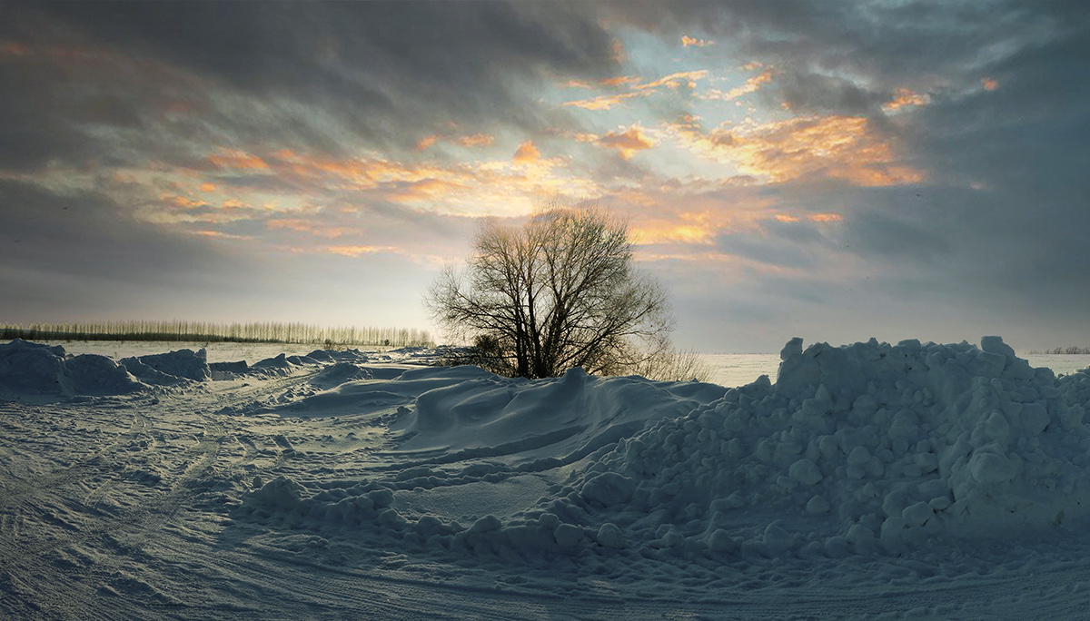 photo "***" tags: landscape, snow, sunset, winter