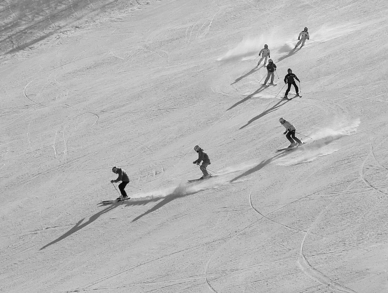 фото "Follow me!" метки: черно-белые, спорт, 