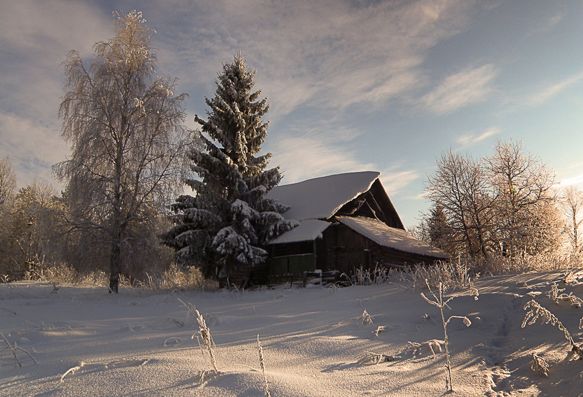 фото "Моя деревня" метки: пейзаж, валдай, деревня, дом, зарисовка, зима