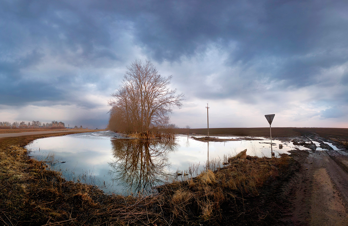 фото "Весна..." метки: пейзаж, весна, дорога, облака