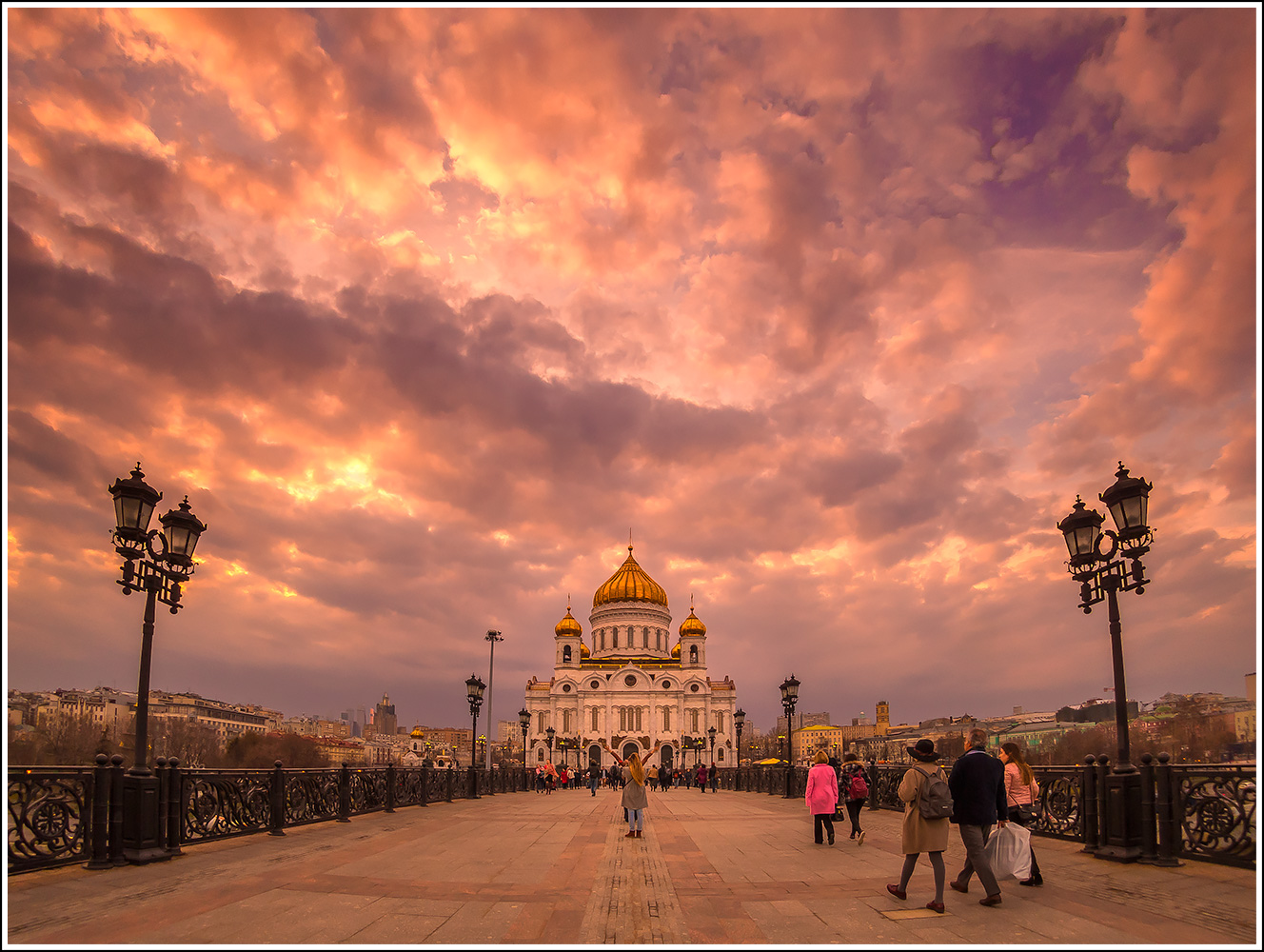 фото "Про мост, храм и закат" метки: пейзаж, архитектура, город, 