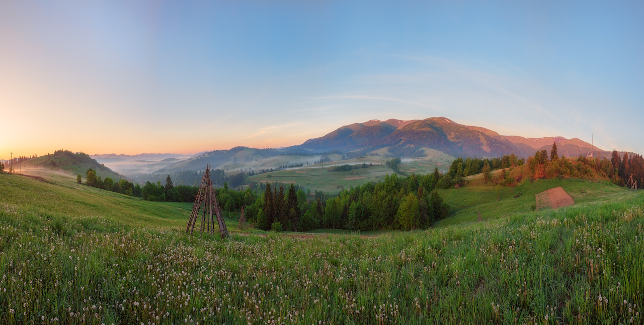 photo "***" tags: , fog, morning, mountains, sky, Карпаты, закарпатье, склоны