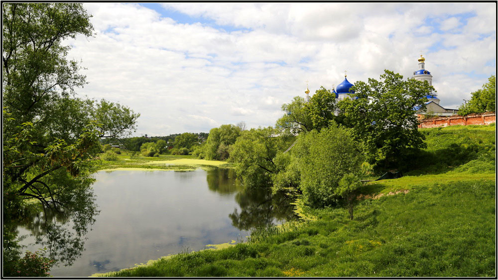 photo "***" tags: landscape, city, pond, Боголюбово, монастырь