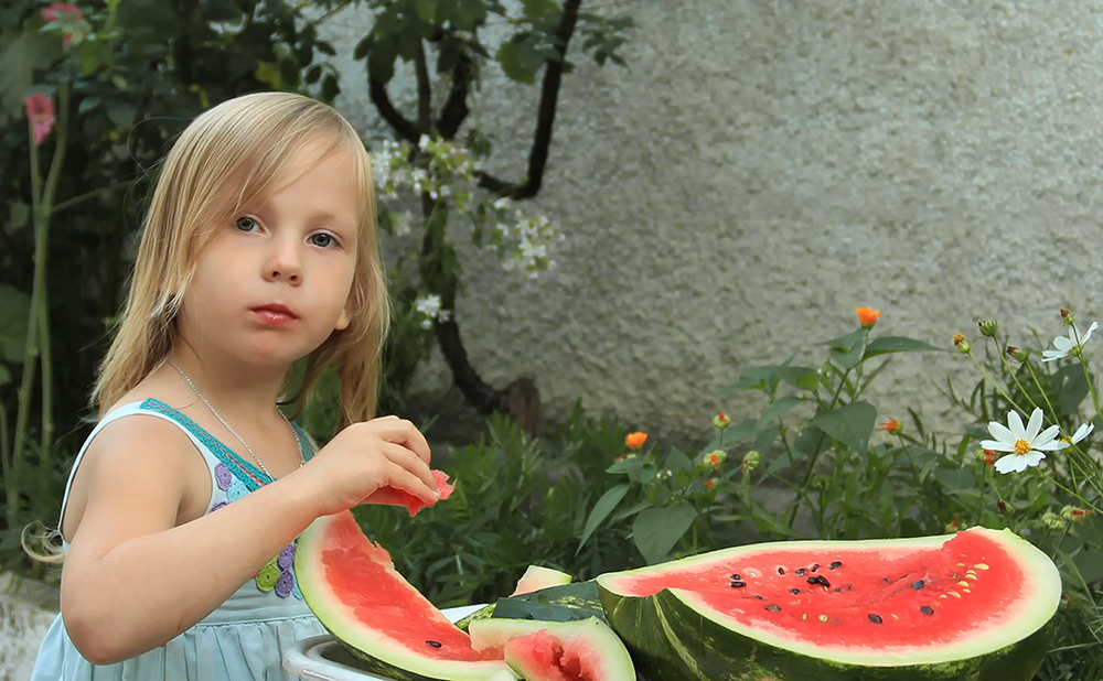 photo "***" tags: genre, summer, watermelon, девочка