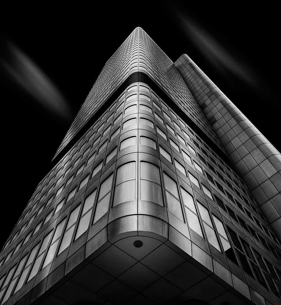 photo "Silberturm Frankfurt" tags: architecture, black&white, digital art, Architektur, Europe, germany