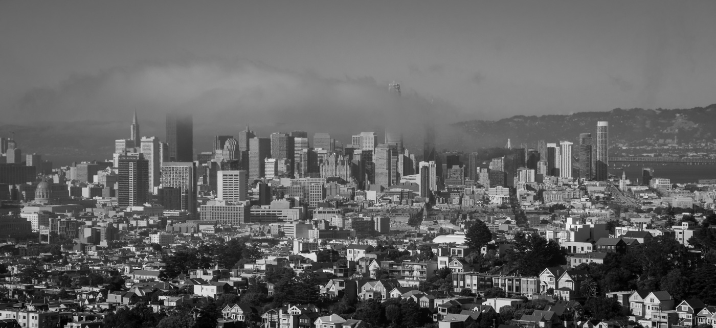 фото "Новая высотка в Сан Франциско - 326м" метки: архитектура, черно-белые, San Francisco tollest