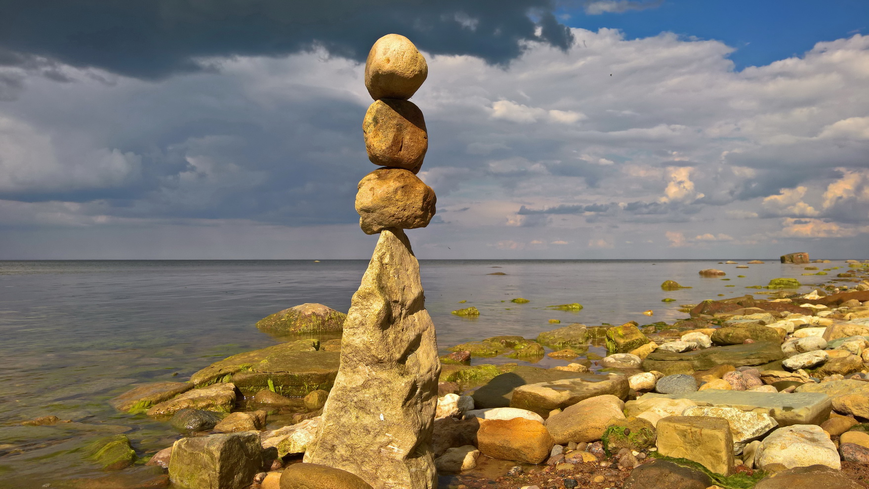 фото "В летний дождь. пляж Сака.Эстония" метки: путешествия, 