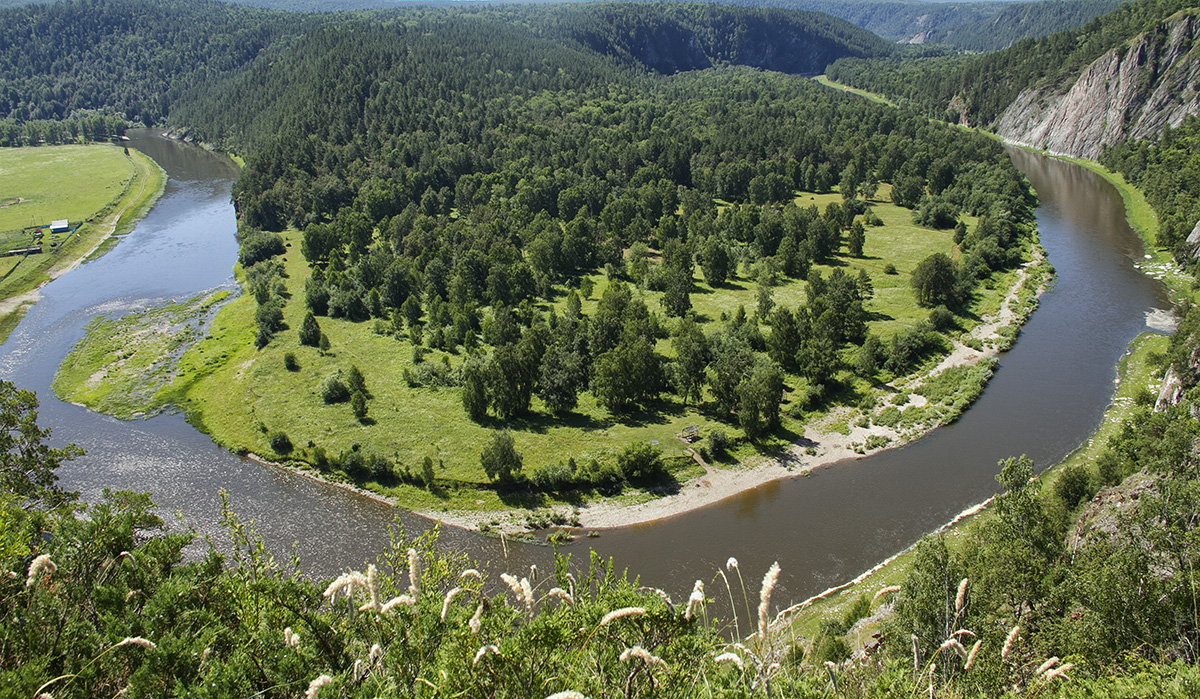photo "***" tags: landscape, river, Башкирия, Белкая, агидель, петля