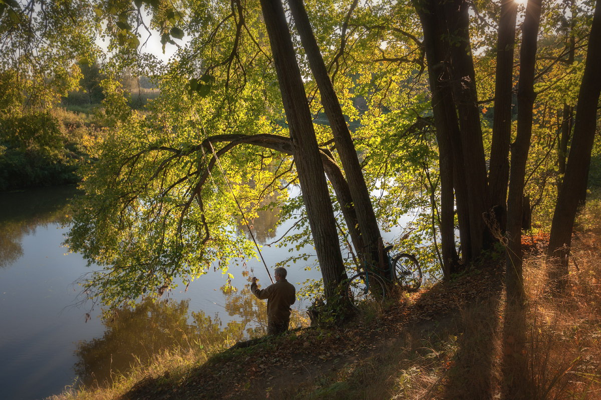 photo "***" tags: landscape, nature, autumn, evening, river, Клязьма