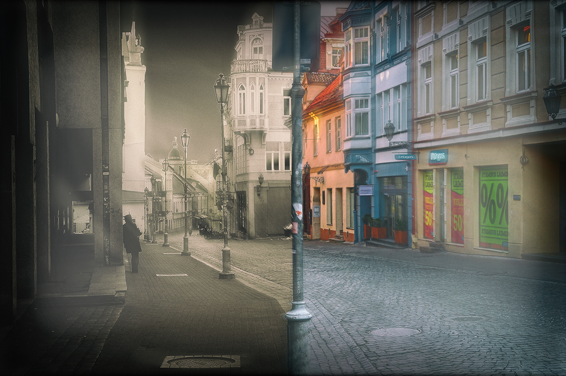 фото "Городской цветоаномал..." метки: путешествия, город, Вильнюс