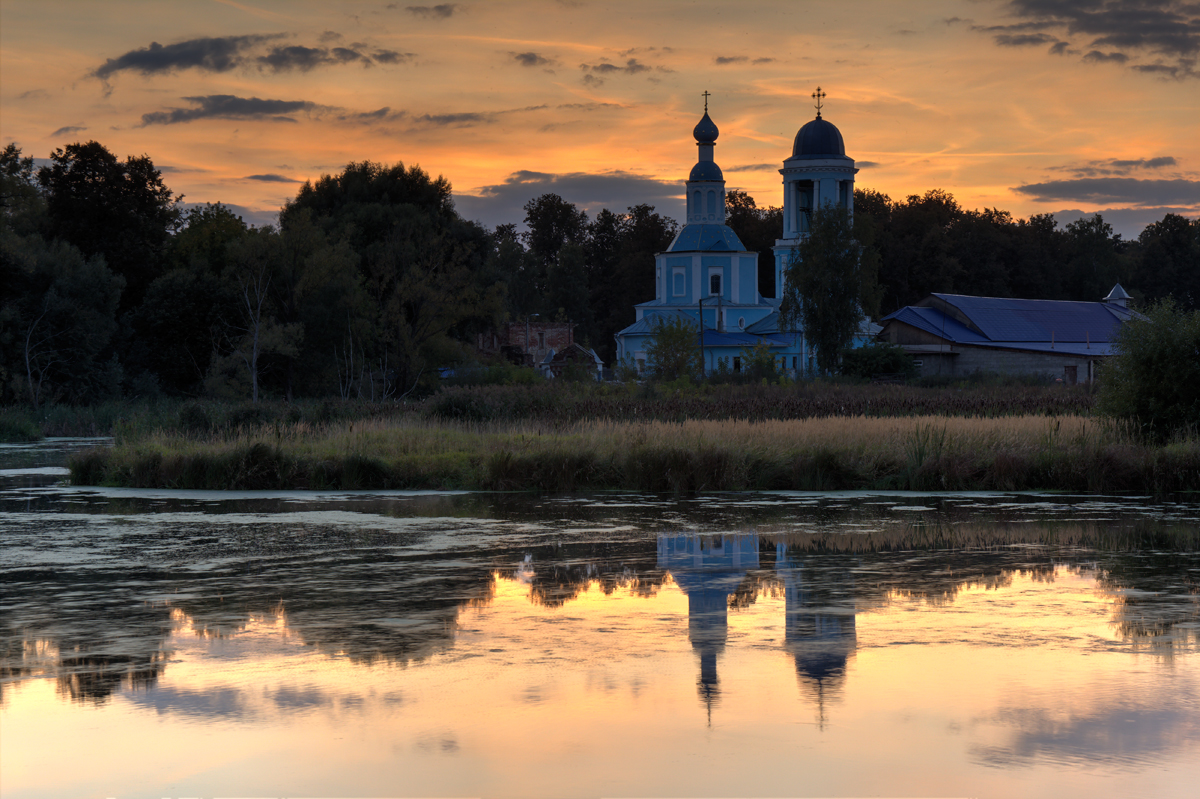 фото "В тишине" метки: пейзаж, природа, Клязьма, вечер, вода, река