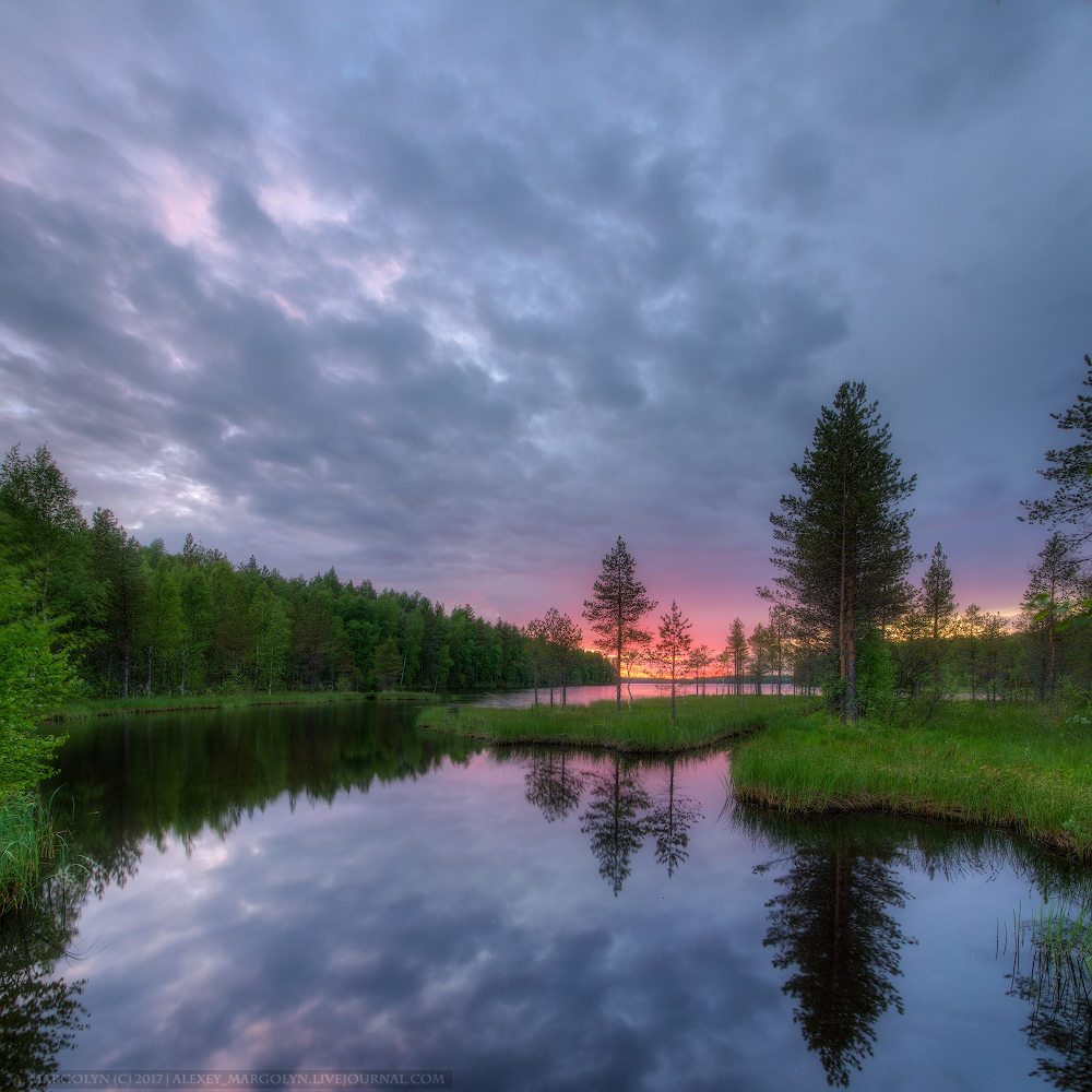 photo "***" tags: landscape, travel, nature, Karelia, forest, lake, sunset, поход, семчозеро